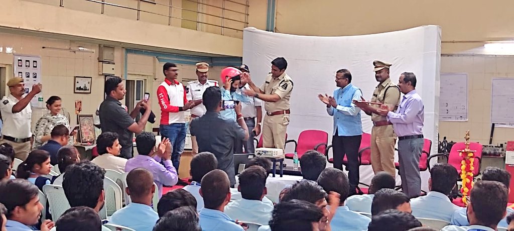 A successful awareness program on road safety & traffic was conducted by Shri B.K. Rahul Hegde, IPS, Superintendent of Police