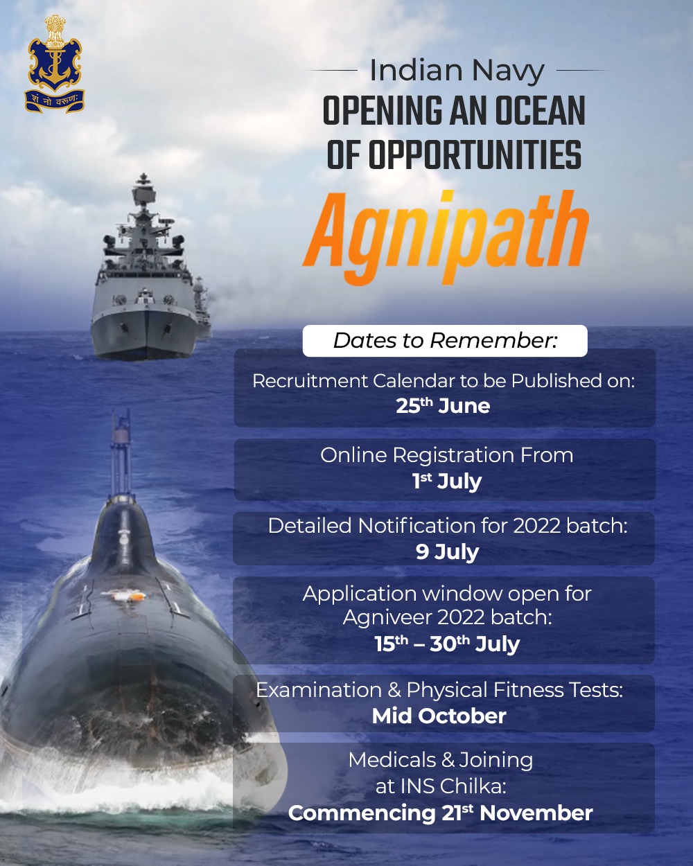 Great opportunity for Agniveers in @indiannavy