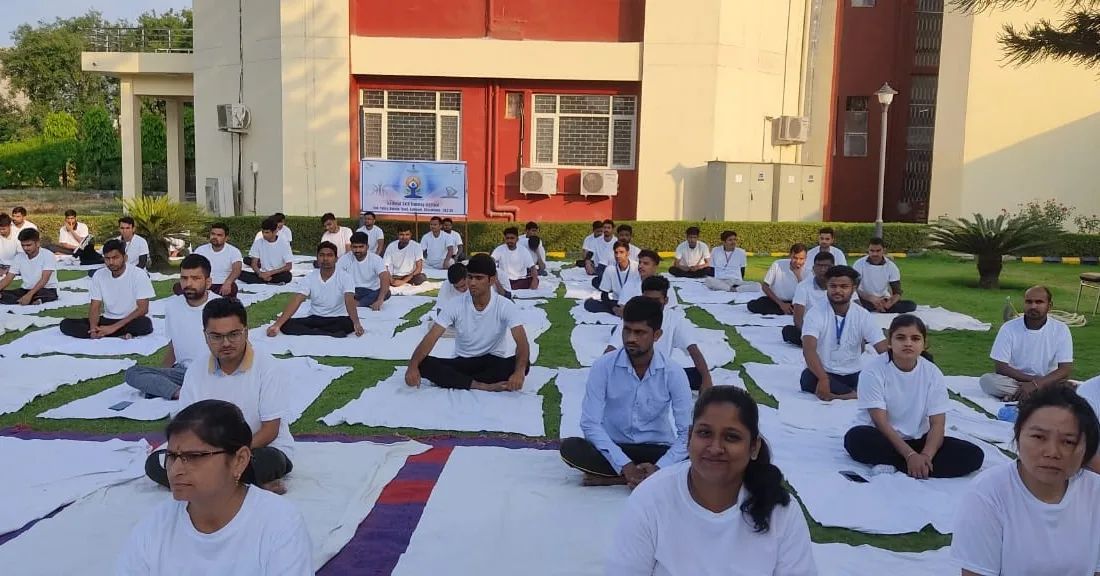 Students of NSTI Haldwani participating in celebrations of InternationalDayofYoga