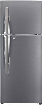 LG 260 L Frost Free Double Door Top Mount 3 Star Convertible Refrigerator  (Dazzle Steel, GL-S292RDSX)