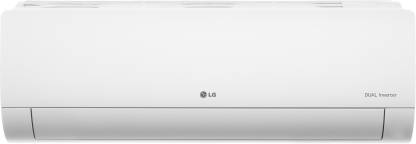 LG Super Convertible 6-in-1 Cooling 1 Ton 5 Star Split Dual Inverter AI, 4 Way Swing, HD Filter with Anti-Virus Protection AC - White  (PS-Q13ENZE, Copper Condenser)