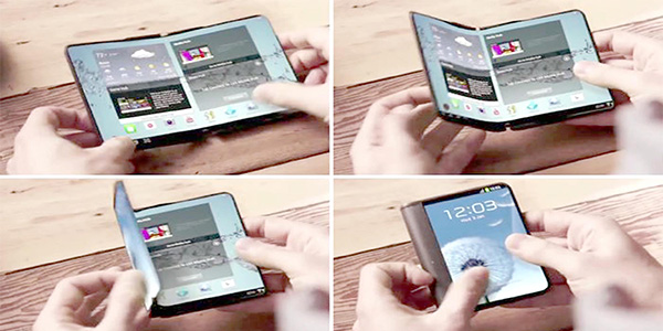 सैमसंग का फोल्डेबेल स्क्रीन वाला स्मार्टफोन