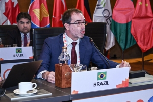 Deliberations in #G20DEWG kick start with opening remarks by the #G20 Troika- #G20India, #Brazil and #Indonesia on the transformative