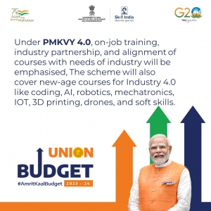 Elaborating on the PMKVY 4.0 scheme, Smt.  @nsitharaman  said that the scheme has been designed 