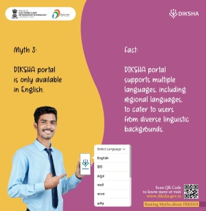 Language is not a barrier to using the DIKSHA portal! 