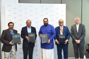 MoU signed bewteen  @SAMEER_RnD  and  @SiemensIndia  in presence of Hon'ble Minister of State 