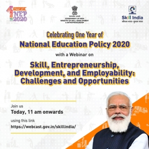 Skill India is organising a webinar to celebrate