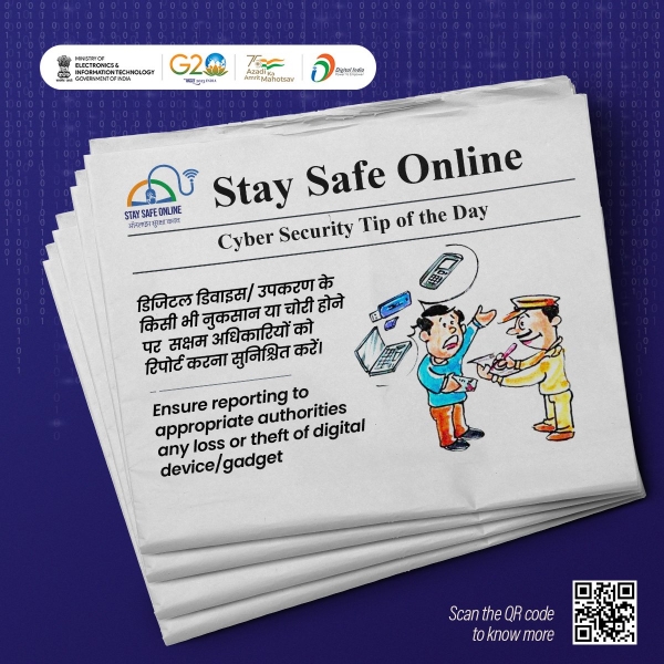#StaySafeOnline by following appropriate cyber safety practices