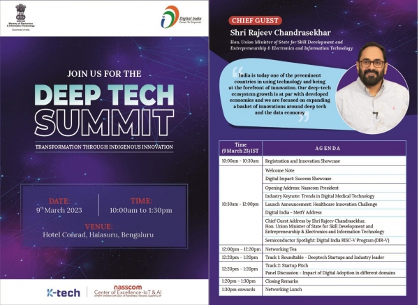 Deep Tech Summit at Bangalore