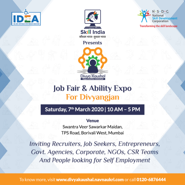  Divya Kaushal, a Job Fair & Ability Expo exclusively for Divyangjans