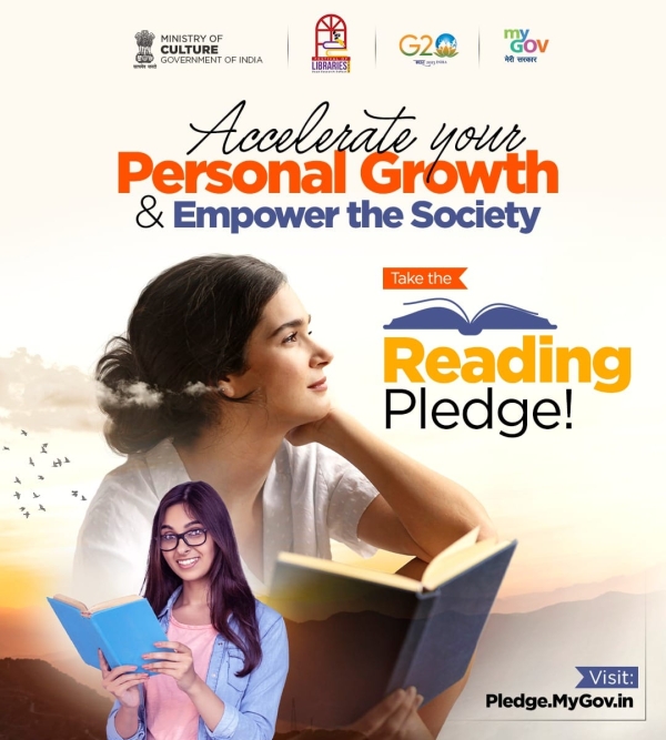 Embrace the #ReadingPledge on #MyGov and pledge to incorporate reading into your daily