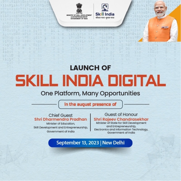 Get ready to witness the launch of Skill India Digital