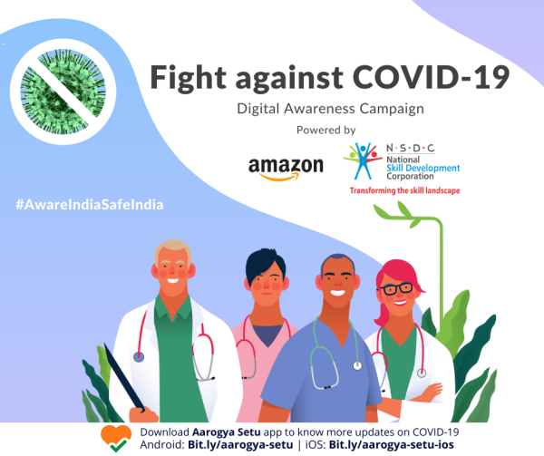 NSDC in collaboration with Amazon India launches "Fight Against COVID-19