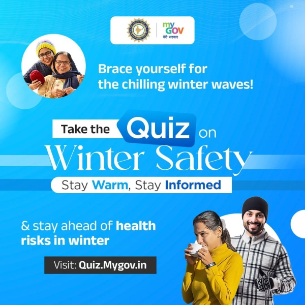 Participate in the Winter Safety Quiz on #MyGov and spread awareness.