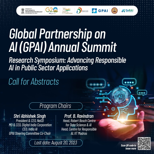 Open Now - Call for Technical Papers & Policy Briefs for #GPAI Annual Summit - Research Symposium 