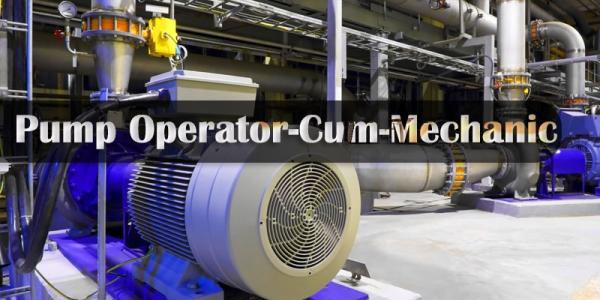 ITI Trade Pump Operator-Cum-Mechanic