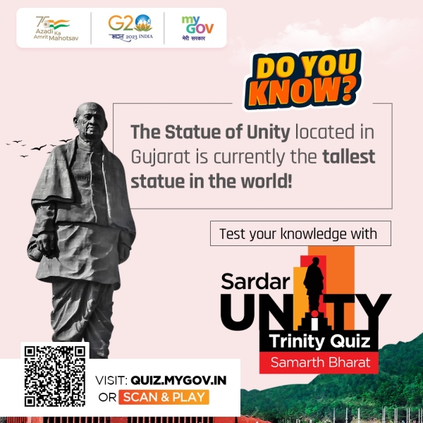 Test your knowledge with the 'Sardar Unity Trinity - Samarth Bharat Quiz' on #MyGov. Explore India's history