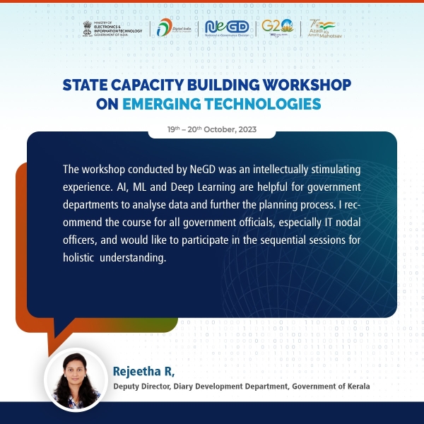 The last such workshop organised by  @NeGD_GoI  in #Kerala in October received positive 
