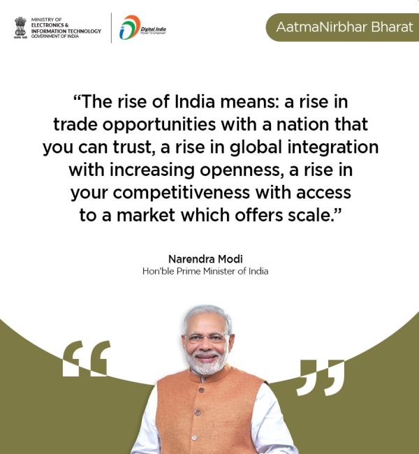 The rise of India means, a rise in trade opportunities with a nation that you can trust." - Hon'ble PM  @narendramodi  