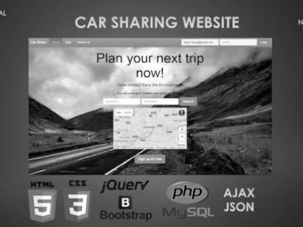 BUILD A CAR SHARING WEBSITE (JAVASCRIPT, PHP, MYSQL, AJAX AND JSON)