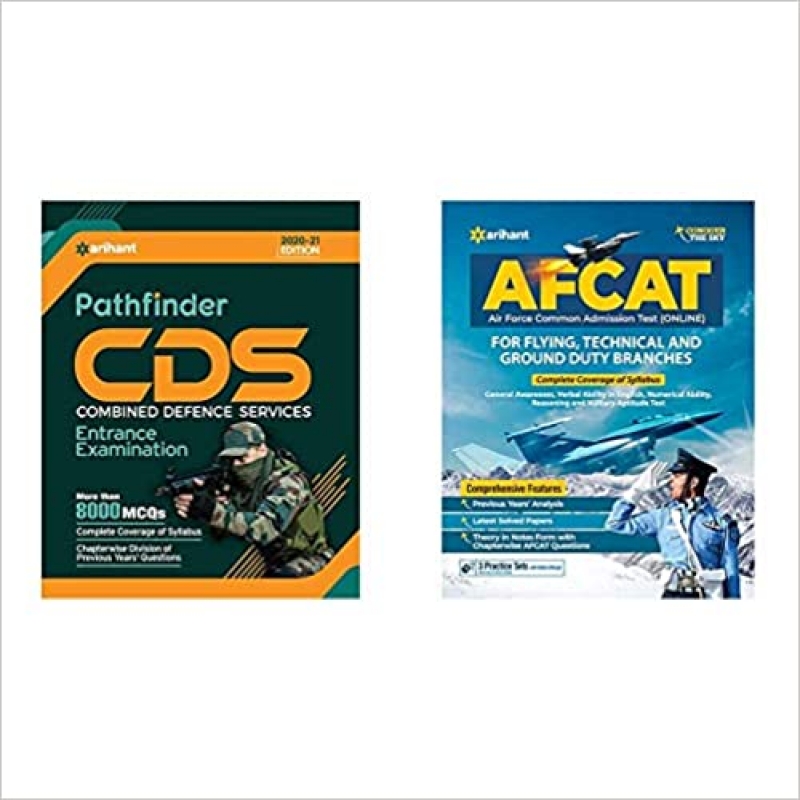 Pathfinder Cds Combined Defence Services Entrance Examination 2020 + Afcat (Flying Technical & Ground Duty Branch) 2020 (Set Of 2 Books) 